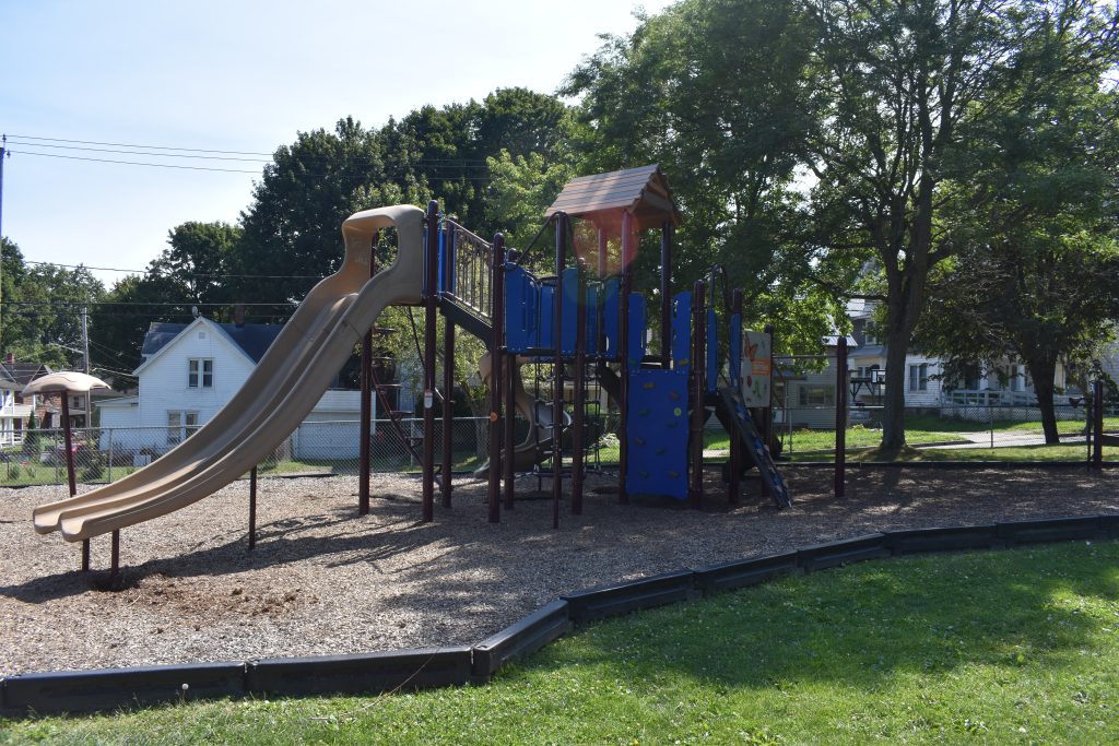 Lillian Dickson Park playground in Jamestown