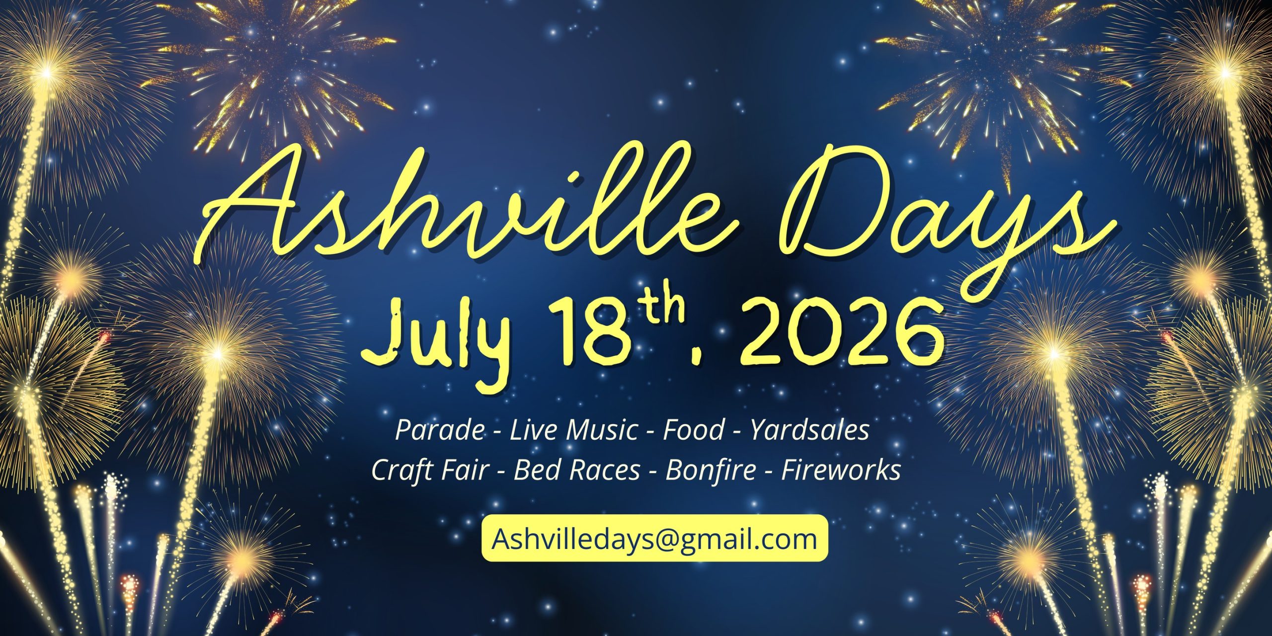 Ashville Days Fireworks 2026