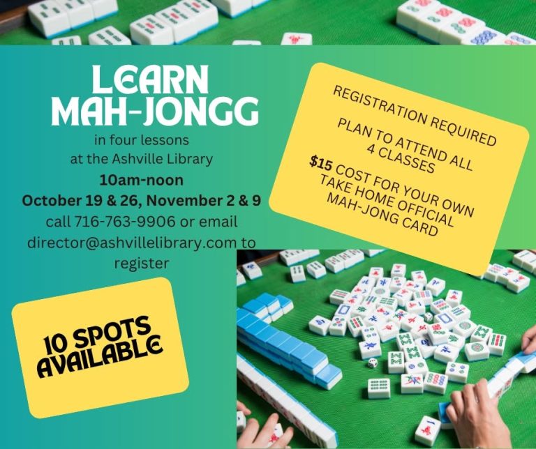Learn Mah Jong @ Ashville Library