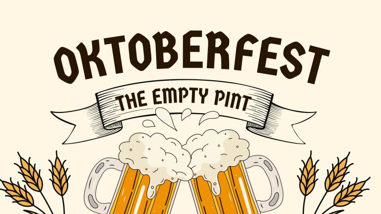 empty pint oktoberfest