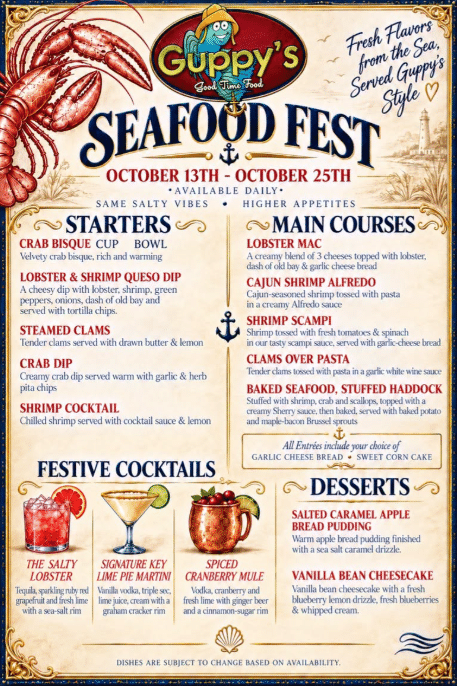 Seafood Fest @ Guppy’s