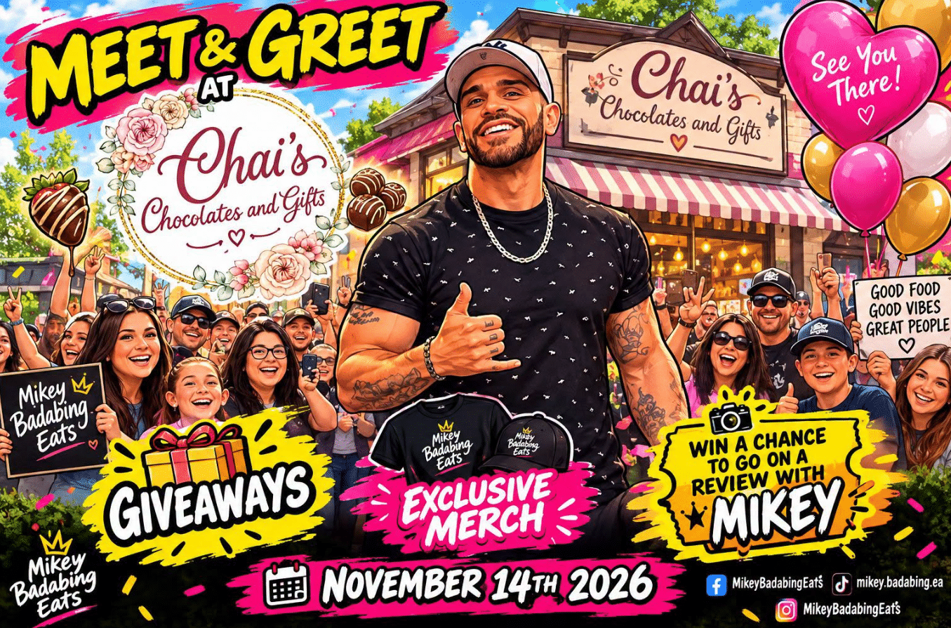 Meet & Greet with Mikey Badabing Eats