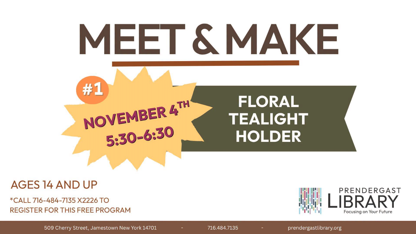 Meet & Make: Floral Tealight Holder