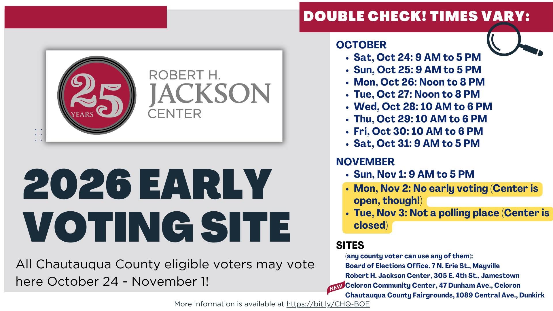 Early Voting at the Jackson Center