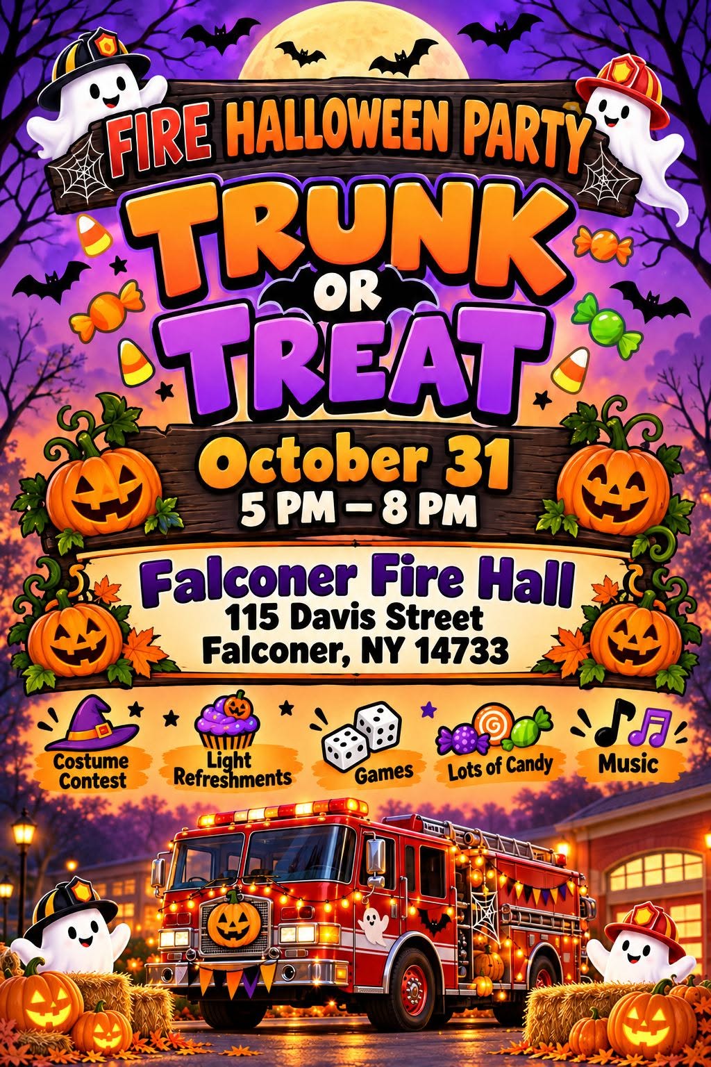 Trunk or Treat @ Falconer Fire Hall