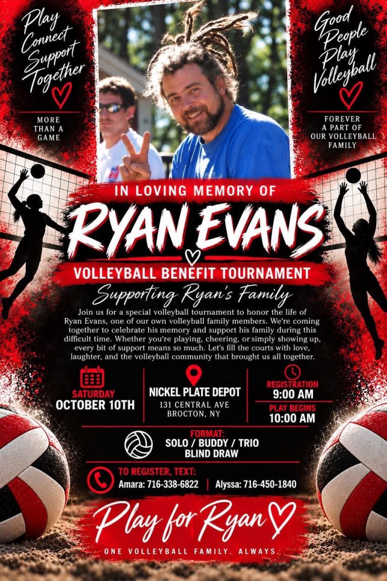 Ryan Evans Volleyball Benefit Tournament