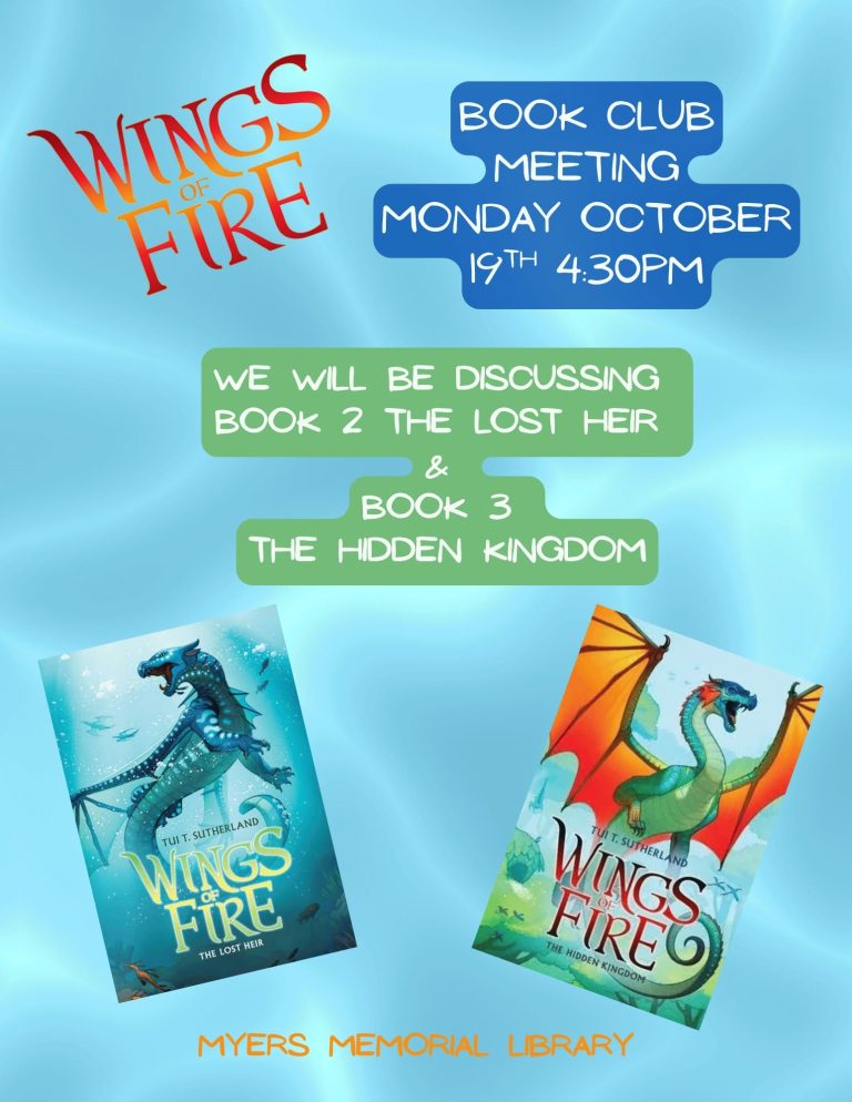 October Wings of Fire Book Club